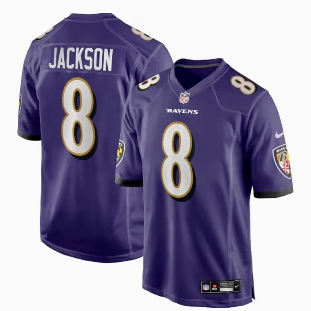 Lamar Jackson Baltimore Ravens‎ 8 NFL Jersey Men XL Purple Nike On Field Fit NWT